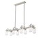 Z-Lite Delaney 8 Light Island/Billiard, Brushed Nickel & Clear 471-8L-BN - alternate 3